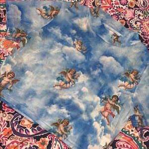 Baby Blue Angel Sheer Crop Top
